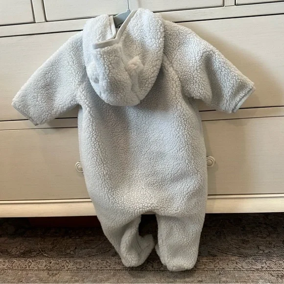 Ralph Lauren Bear-Ear Teddy Fleece Bunting Suit - Picture 5 of 5